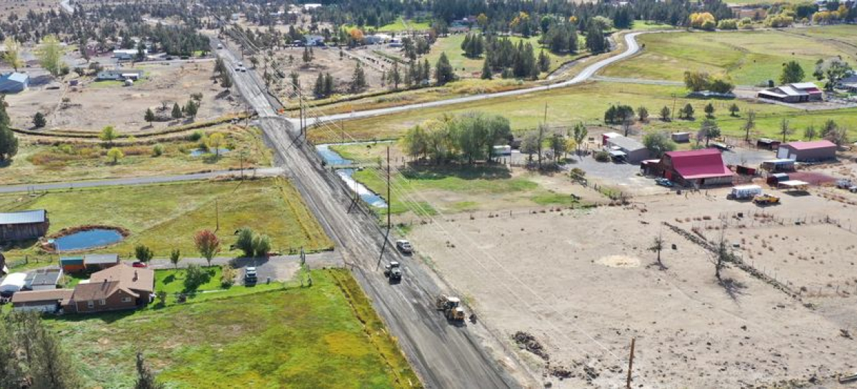 Deschutes County Road Department Image of Some Road Work Activity