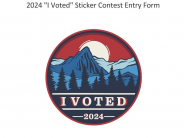 2024 I Voted Sticker Contest (6-12 Student Entries)