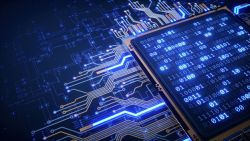 Stylized computer chip