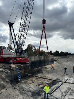 Bridge removal on Hamehook Road, April 17, 2025
