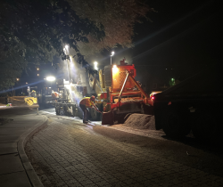 Paving work on Cook Avenue in Tumalo