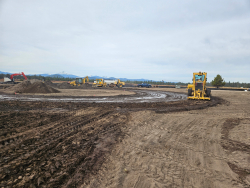 Grading at S Century Dr and Huntington Rd_Oct. 30, 2025