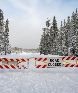 Cascade Lakes Highway closed