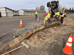 Curb installation La Pine Business Park_Nov. 2025