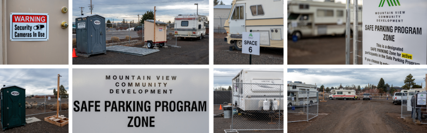 Collage of Safe Parking Sites
